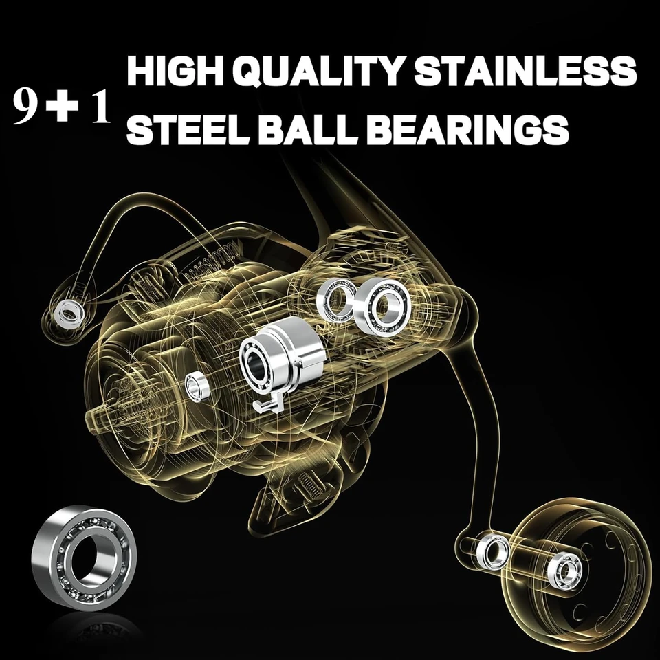 Spinning Reel, 9+1 BB Incredib - Spinning Reel review and price